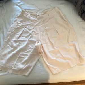 CHLOE pink pleated Bermuda shorts size 40 BNWOT